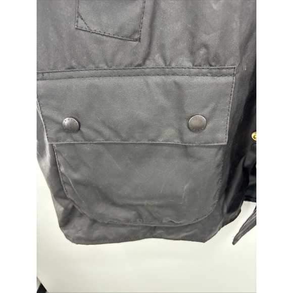 Barbour Bedale Thornproof Vintage A104 Black C48 Jacket Waxed Special Edition - Picture 11 of 16